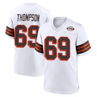Cleveland Browns Youth Lorenzo Thompson Game 1946 Collection Alternate Jersey - White