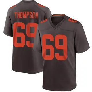 Cleveland Browns Youth Lorenzo Thompson Game Alternate Jersey - Brown
