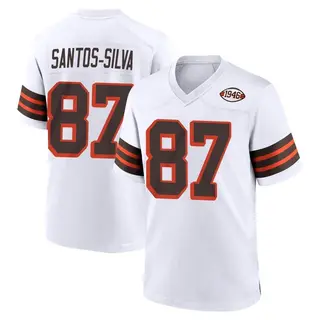 Cleveland Browns Youth Marcus Santos-Silva Game 1946 Collection Alternate Jersey - White