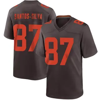 Cleveland Browns Youth Marcus Santos-Silva Game Alternate Jersey - Brown