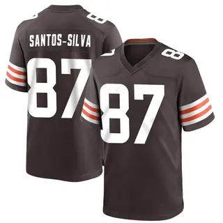 Cleveland Browns Youth Marcus Santos-Silva Game Team Color Jersey - Brown