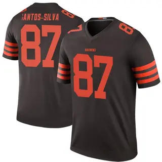 Cleveland Browns Youth Marcus Santos-Silva Legend Color Rush Jersey - Brown
