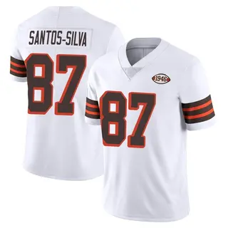 Cleveland Browns Youth Marcus Santos-Silva Limited Vapor 1946 Collection Alternate Jersey - White