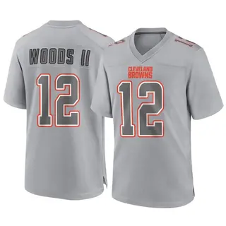 Cleveland Browns Youth Michael Woods II Game Atmosphere Fashion Jersey - Gray