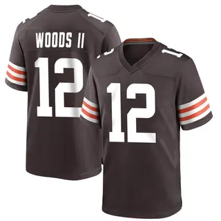 Cleveland Browns Youth Michael Woods II Game Team Color Jersey - Brown