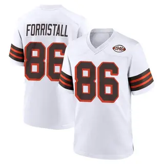 Cleveland Browns Youth Miller Forristall Game 1946 Collection Alternate Jersey - White