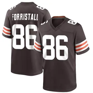 Cleveland Browns Youth Miller Forristall Game Team Color Jersey - Brown
