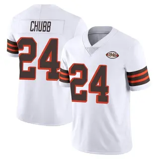 Cleveland Browns Youth Nick Chubb Limited Vapor 1946 Collection Alternate Jersey - White