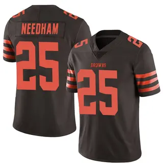 Cleveland Browns Youth Nik Needham Limited Color Rush Jersey - Brown