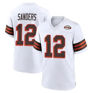 Cleveland Browns Youth Shedeur Sanders Game 1946 Collection Alternate Jersey - White
