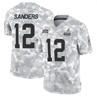 Cleveland Browns Youth Shedeur Sanders Limited 2024 Salute to Service Jersey - Arctic Camo