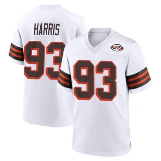 Cleveland Browns Youth Shelby Harris Game 1946 Collection Alternate Jersey - White