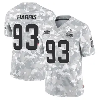 Cleveland Browns Youth Shelby Harris Limited 2024 Salute to Service Jersey - Arctic Camo