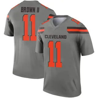 Cleveland Browns Youth Tony Brown II Legend Inverted Silver Jersey