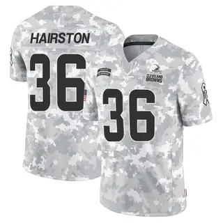 Cleveland Browns Youth Troy Hairston Limited 2024 Salute to Service Jersey - Arctic Camo