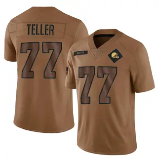 Cleveland Browns Youth Wyatt Teller Limited 2023 Salute To Service Jersey - Brown