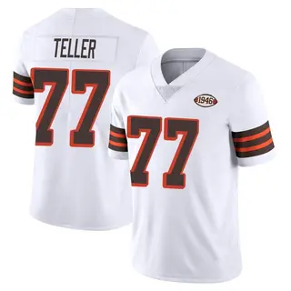 Cleveland Browns Youth Wyatt Teller Limited Vapor 1946 Collection Alternate Jersey - White