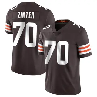 Cleveland Browns Youth Zak Zinter Limited Team Color Vapor Untouchable Jersey - Brown