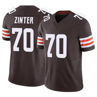 Cleveland Browns Youth Zak Zinter Limited Vapor F.U.S.E. Jersey - Brown