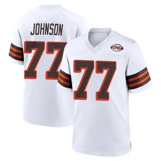 Cleveland Browns Youth Zion Johnson Game 1946 Collection Alternate Jersey - White