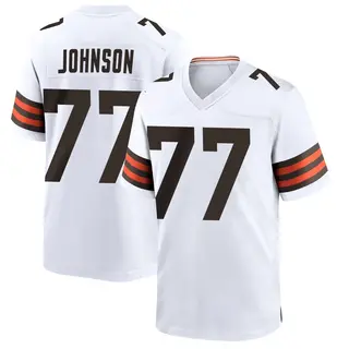 Cleveland Browns Youth Zion Johnson Game Jersey - White
