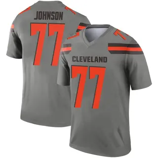 Cleveland Browns Youth Zion Johnson Legend Inverted Silver Jersey