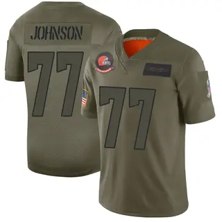 Cleveland Browns Youth Zion Johnson Limited 2019 Salute to Service Jersey - Camo