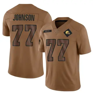 Cleveland Browns Youth Zion Johnson Limited 2023 Salute To Service Jersey - Brown