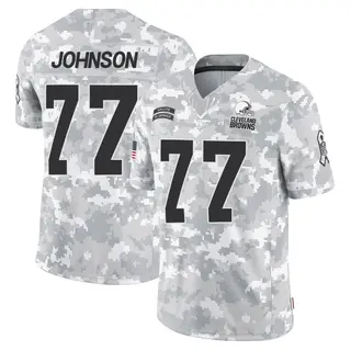 Cleveland Browns Youth Zion Johnson Limited 2024 Salute to Service Jersey - Arctic Camo