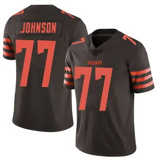 Cleveland Browns Youth Zion Johnson Limited Color Rush Jersey - Brown